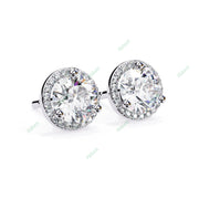 Round Halo Studs Earring STHA1347